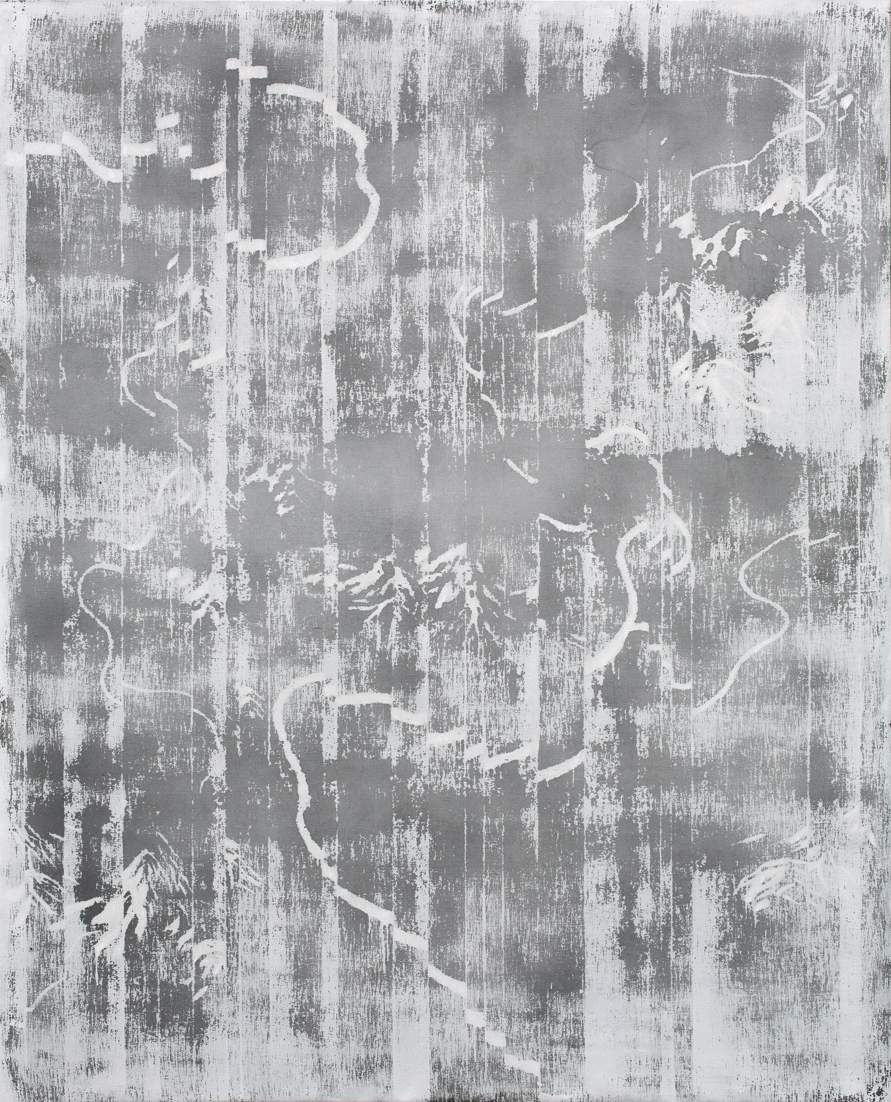 Damaged Information No. 2 from the DATA series 260 x 210 cm mixed media, canvas 2013