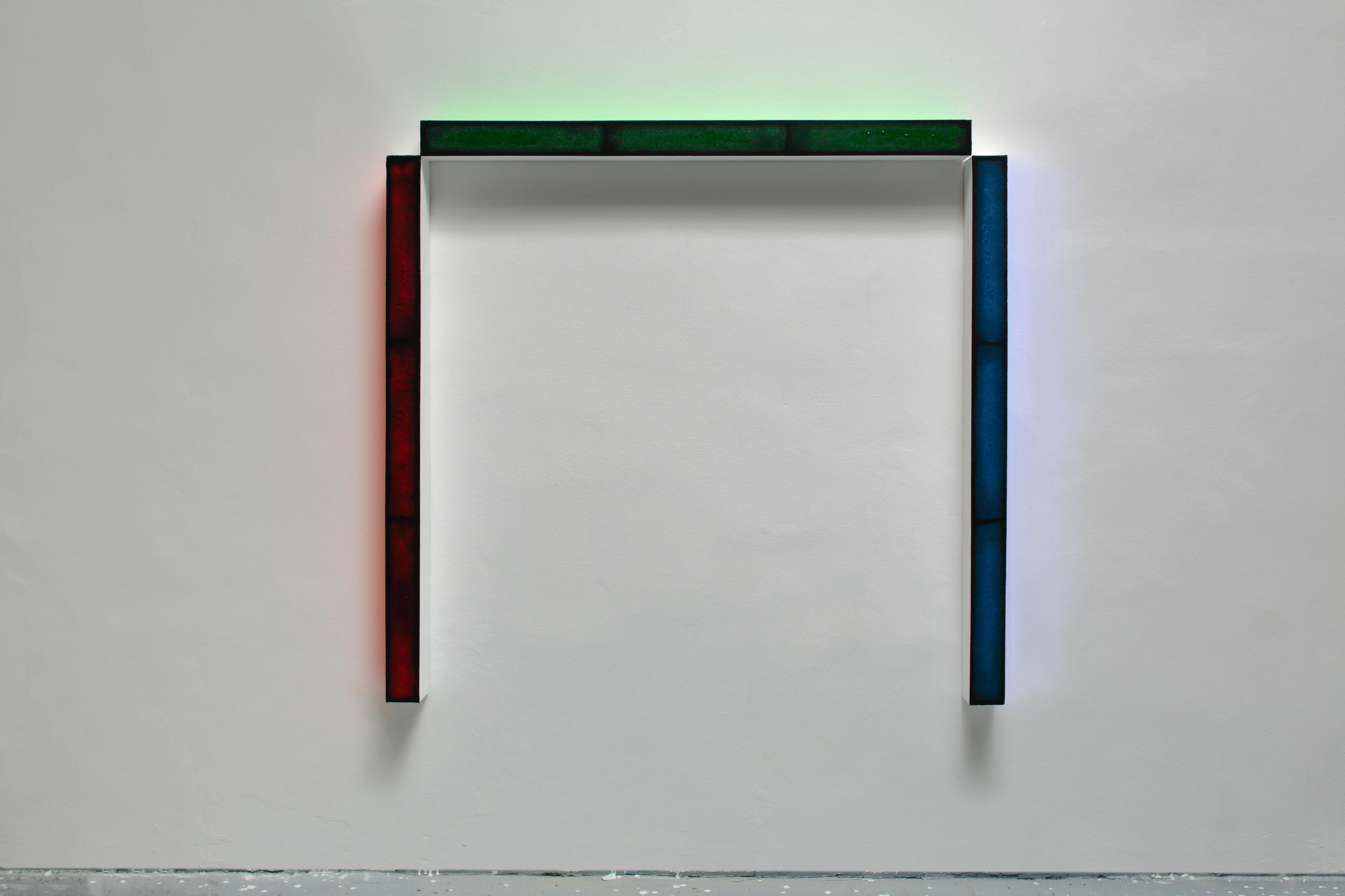RGB3D No. 11 from the DATA series 135,5 x 135,5 x 8 cm mixed media canvas 2015